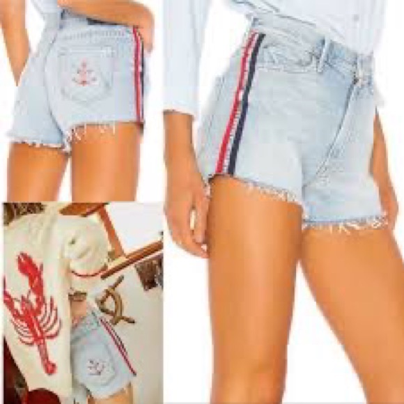 MOTHER Pants - MOTHER Easy Does It Shorts Thanks/Again Racer